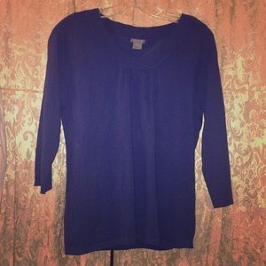 💚2 for $20💚 blue scoop neck knit top